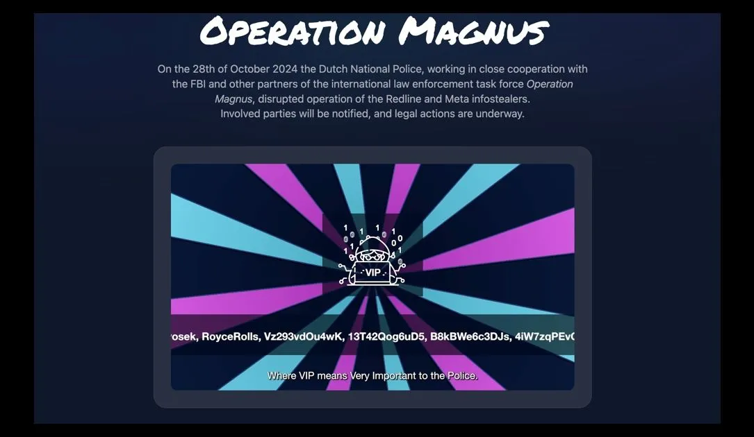 ‘All servers’ for Redline and Meta infostealers hacked by Dutch police and FBI