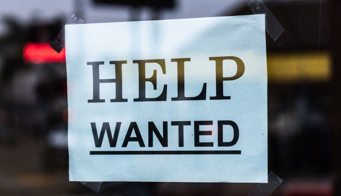Help wanted sign|