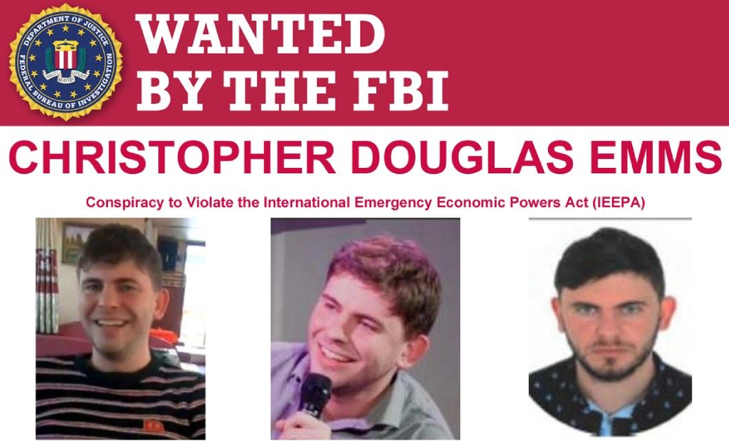 An FBI poster for Christopher Emms||An FBI poster for Christopher Emms