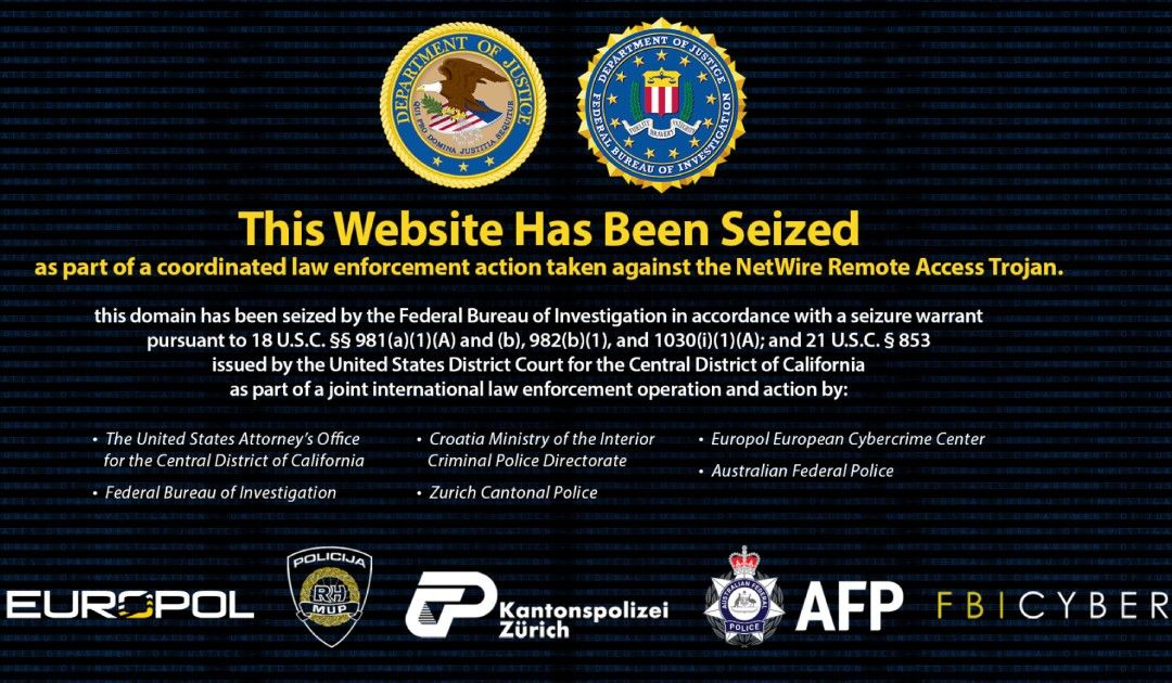 Domain Seized by Law Enforcement