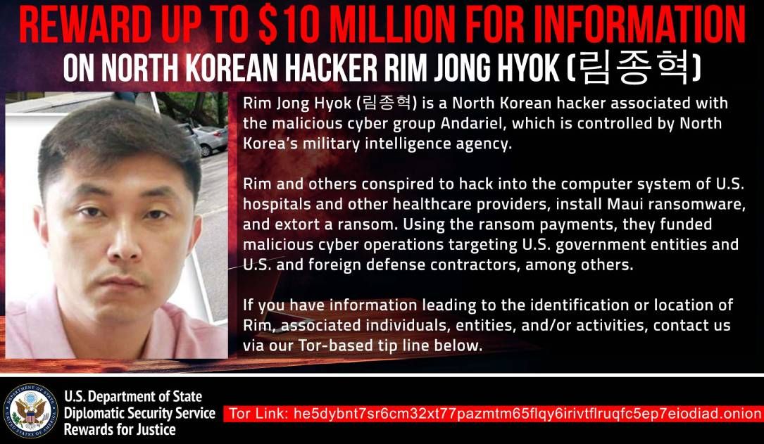 US indicts alleged North Korean state hacker for ransomware attacks on hospitals