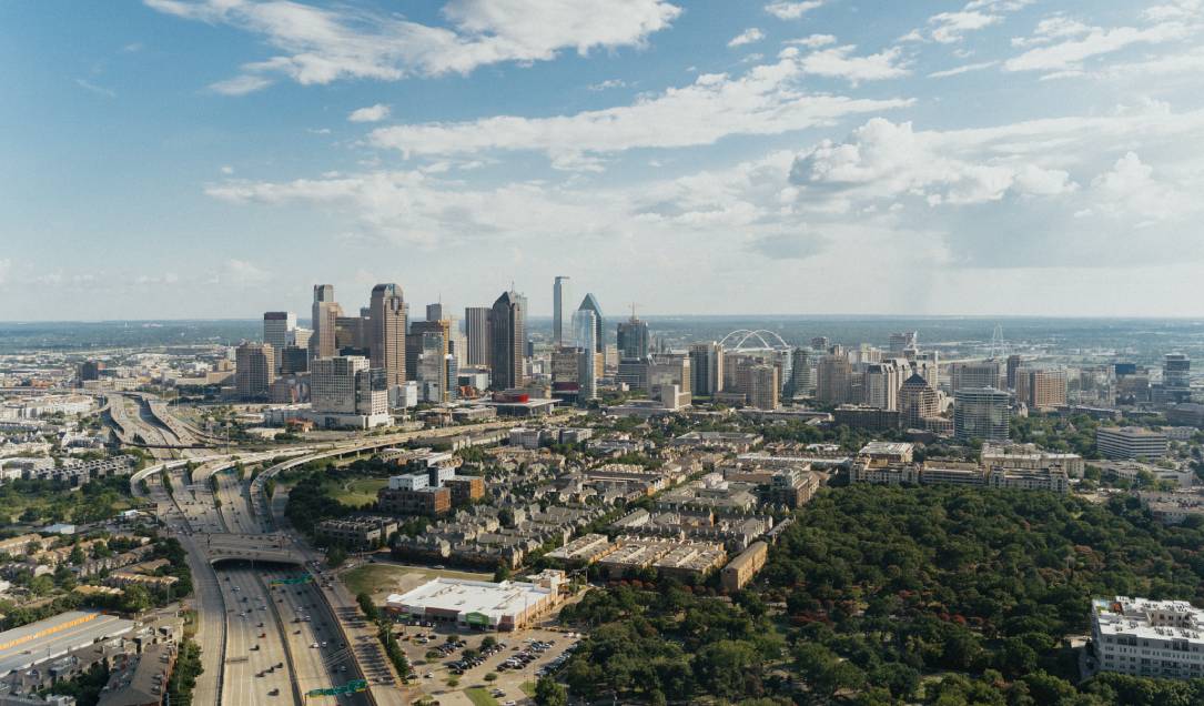 The city of Dallas and its skyline.