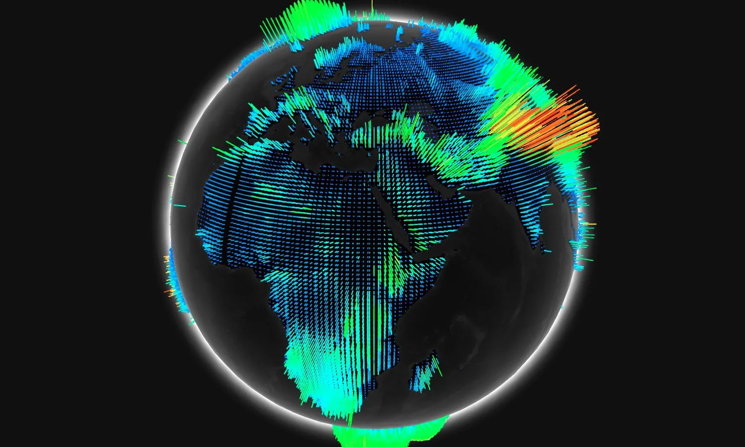 globe cyber map