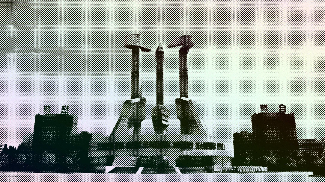 Pyongyang statue