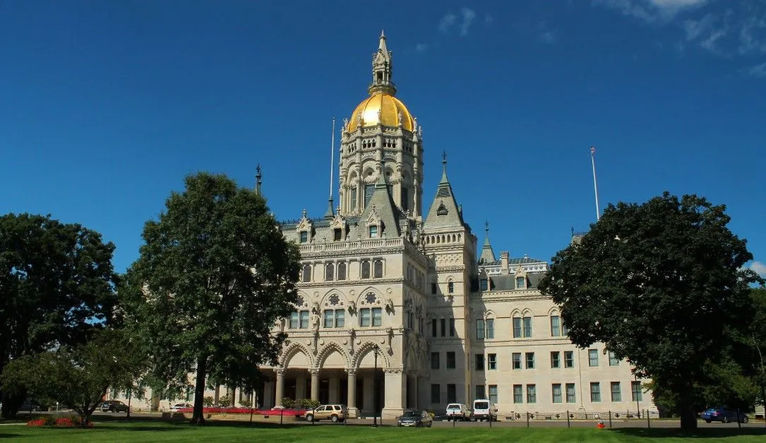  The Connecticut state capitol.