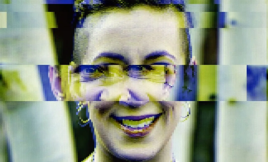 A distorted image of author Jillian C. York’s face||||||