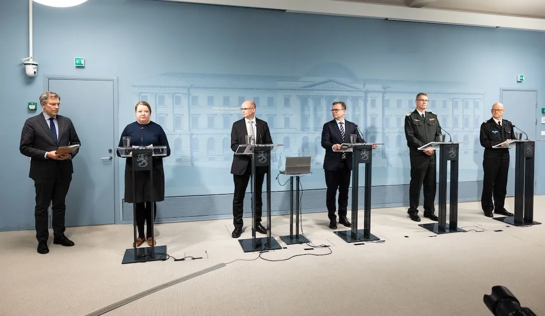 Finnish government press conference