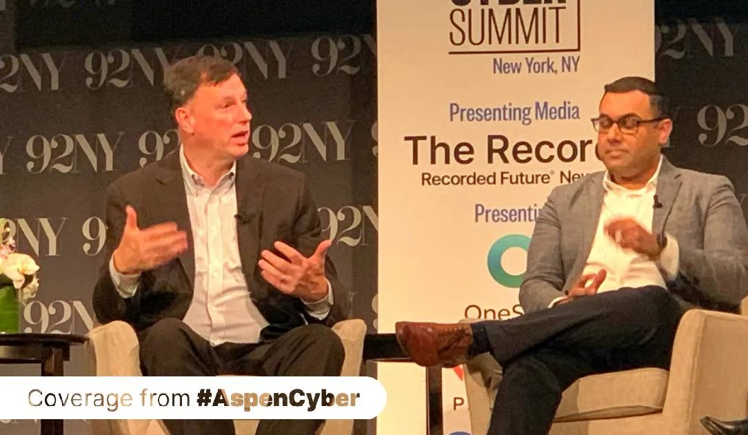 The NSA's Rob Joyce speaking at the Aspen Cyber Summit in New York