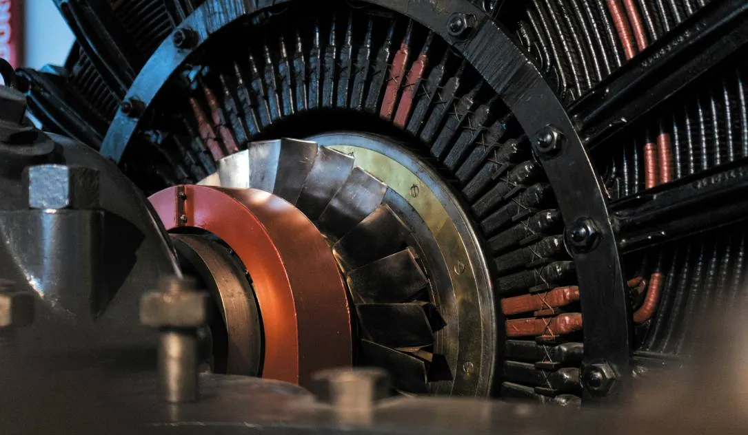 jet engine of an airplane