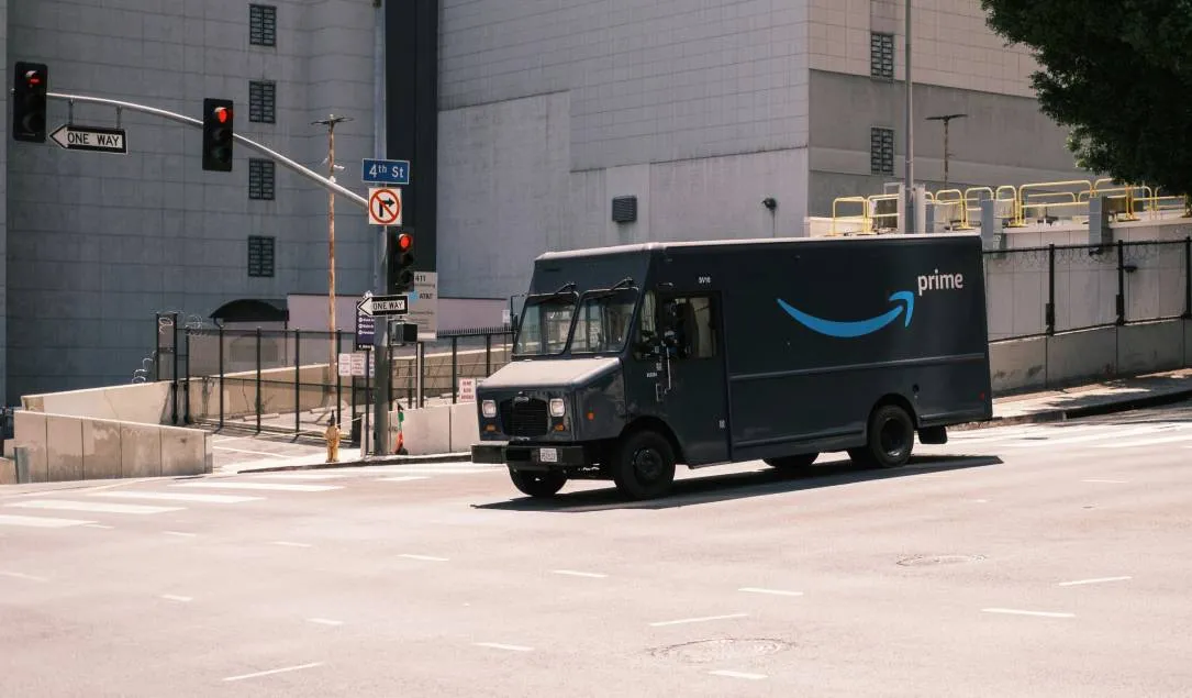 An Amazon delivery truck