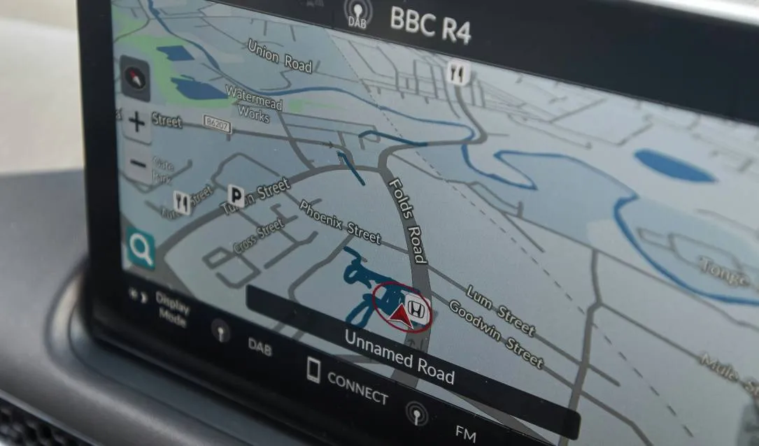 A car's infotainment system screen.