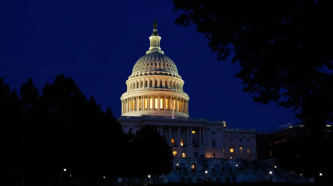 U.S. Capitol at night, Congress