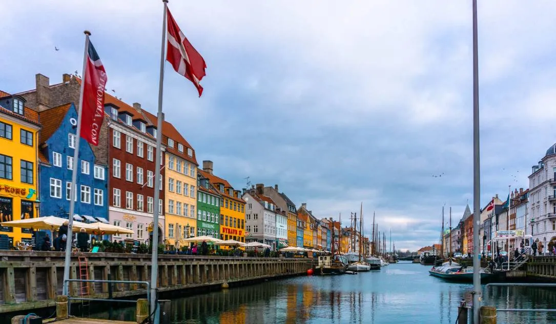 Colorful buildings in Denmark