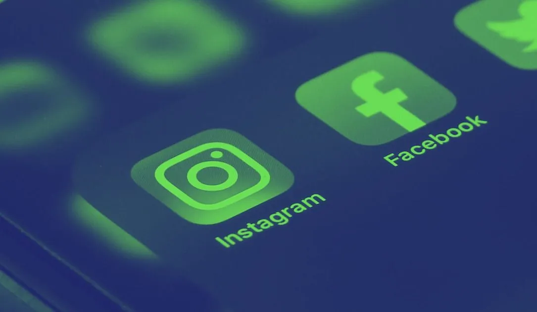 Instagram, Facebook apps icons, Meta