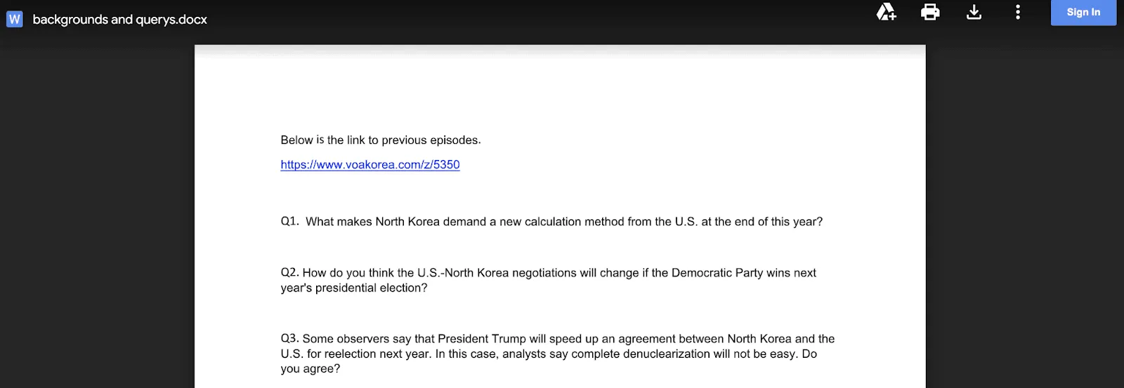 Google North Korea email