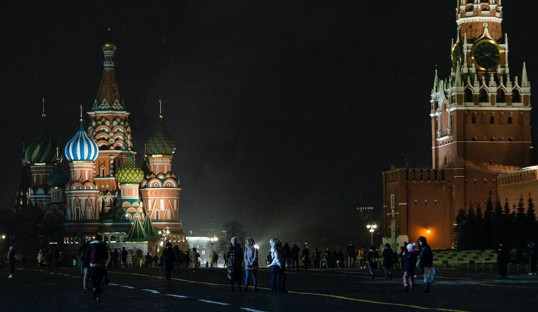 Kremlin, night, Moscow, Russia