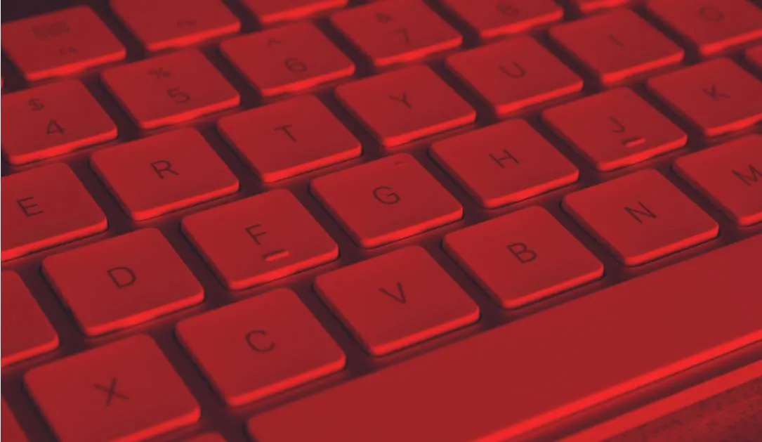 red keyboard