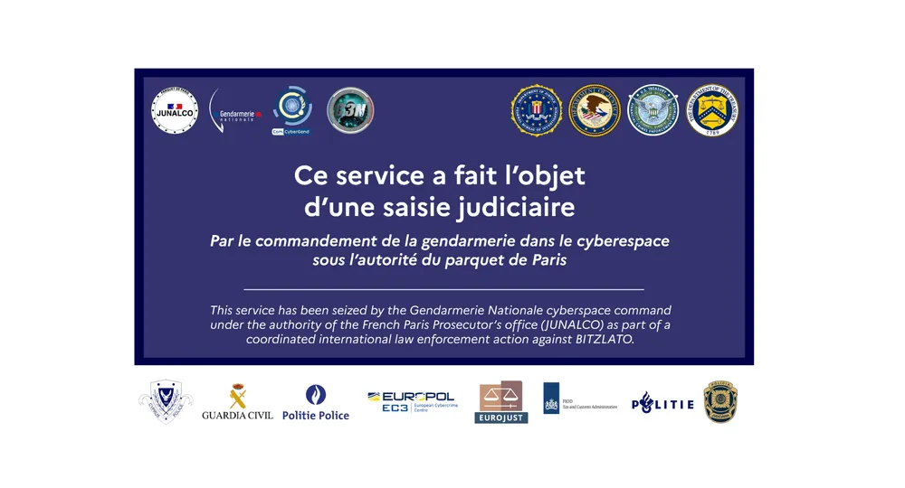 Bitzlato's website following the arrest.