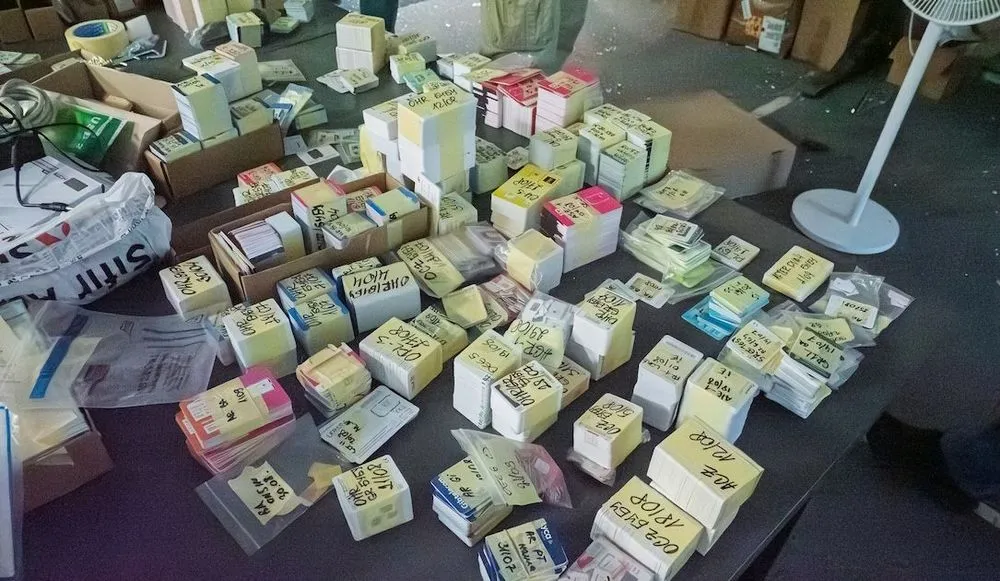 SIM cards seized by Latvian state police