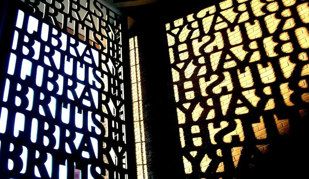 British Library gate in London