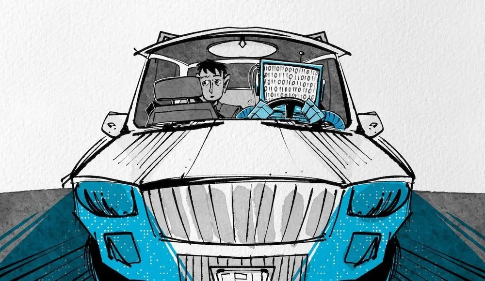 Click Here podcast art for car hacking episode