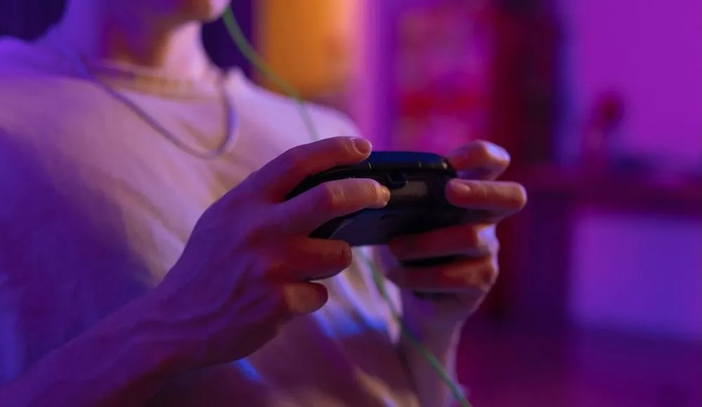 gamer with controller