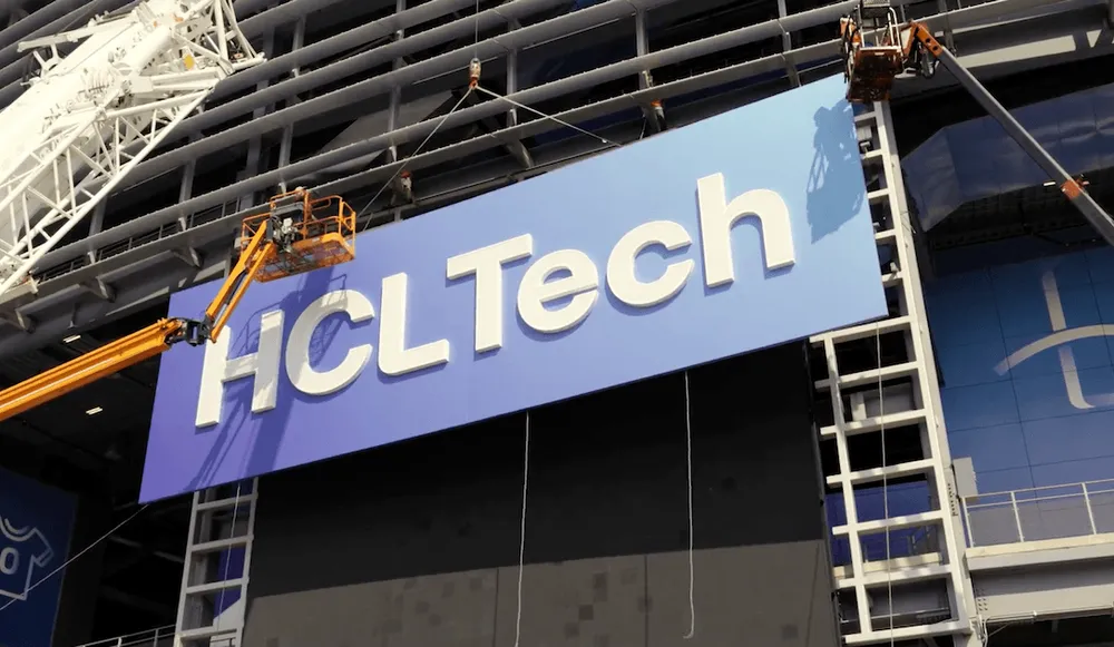 HCLTec sign at MetLife Stadium