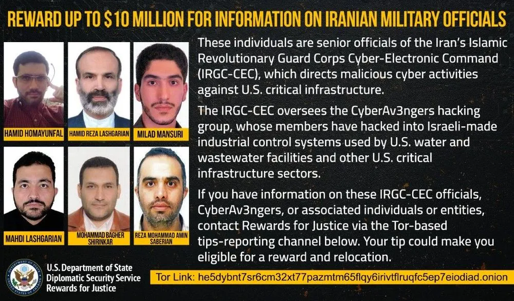 Iran wanted poster