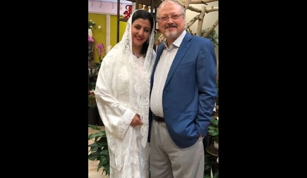 Hanan Elatr and Jamal Khashoggi