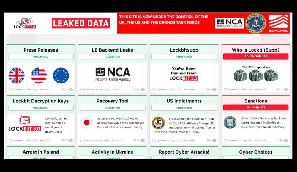 LockBit parody by U.K. NCA