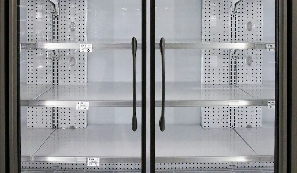 empty shelves