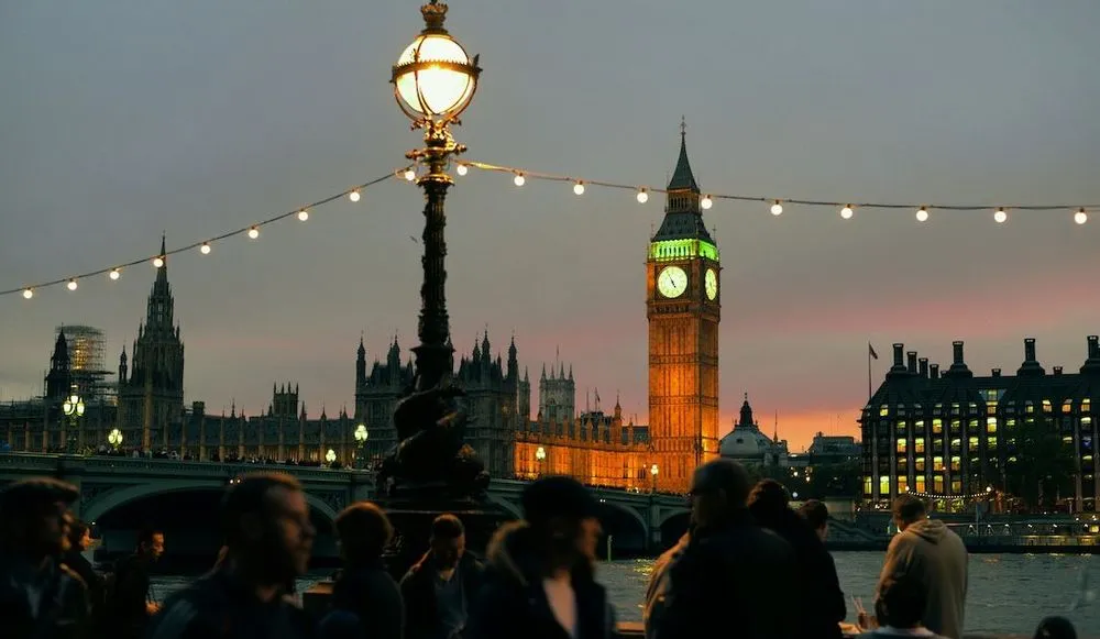 Westminster at night