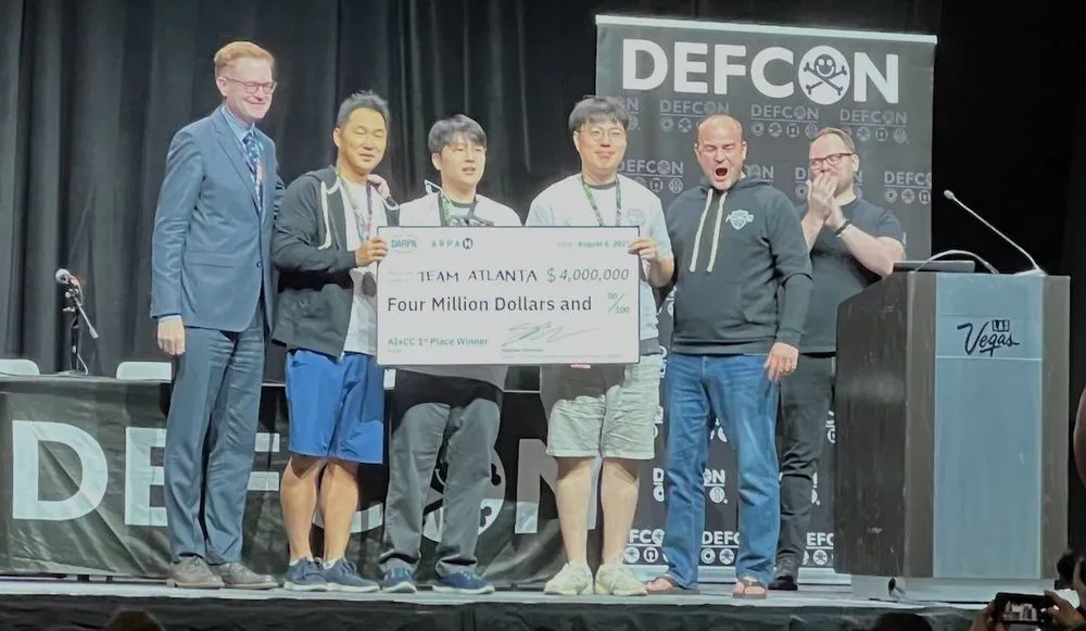 AI Cyber Challenge winners at DEF CON 2025