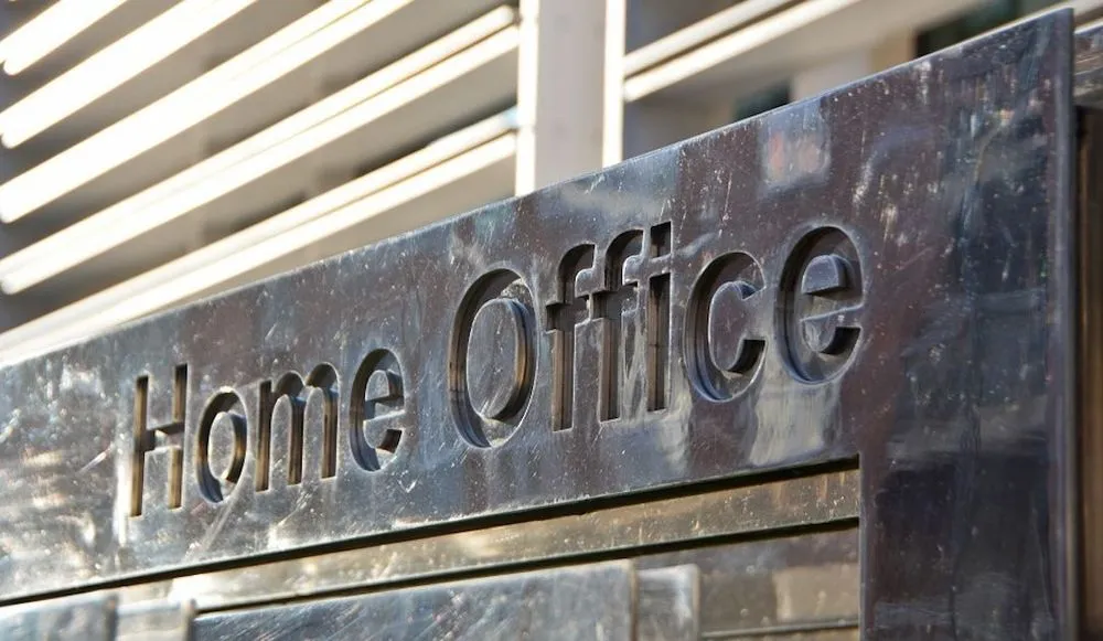 U.K. Home Office sign