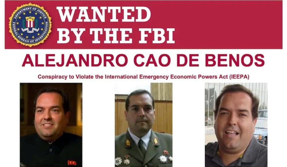 Alejandro Cao de Benós wanted poster