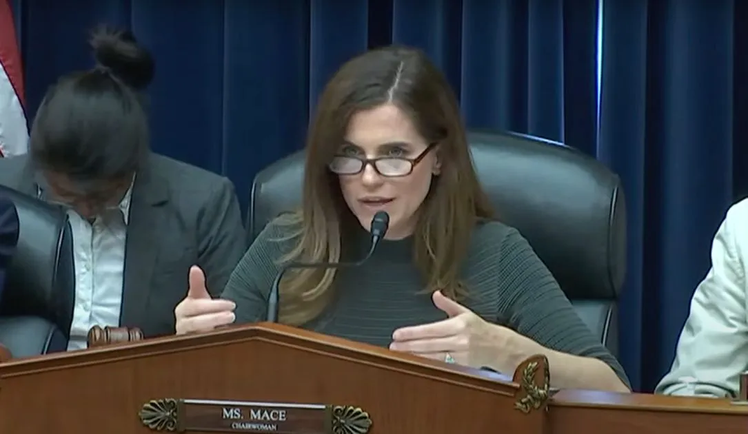Representative Nancy Mace during a House Oversight Committee hearing on cybersecurity.