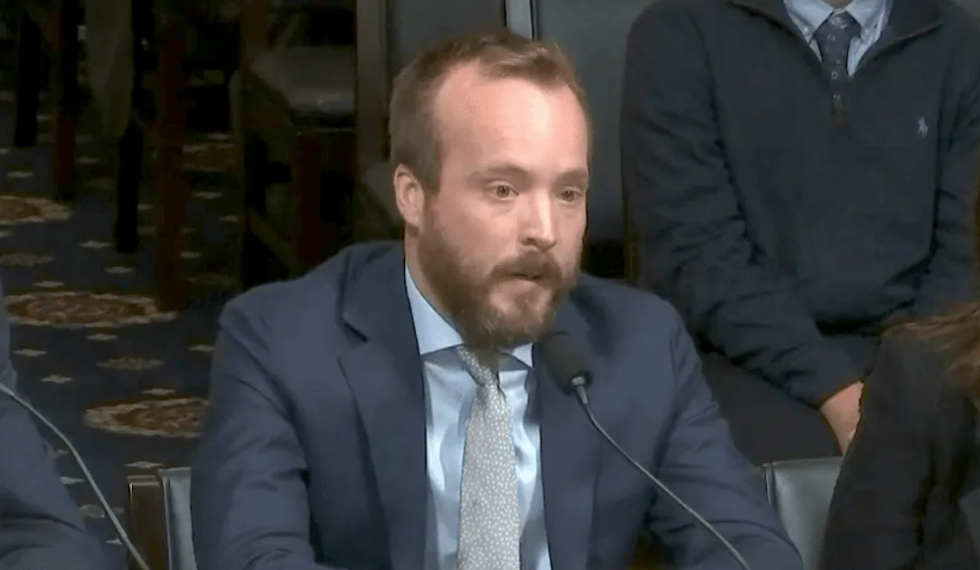 Rob Knake testifies in October 2019 before the House Homeland Security Committee. Image: House Homeland Security / YouTube