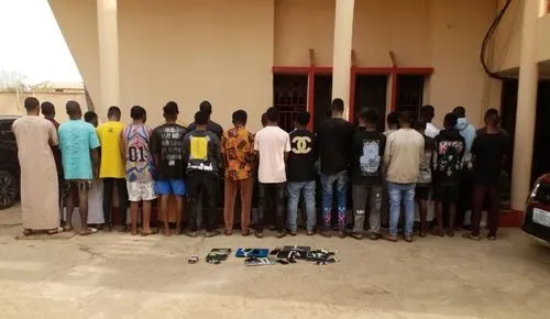 Alleged online fraudsters arrested by EFCC in Nigeria