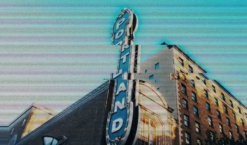 A digitally altered image of a popular sign in Portland, Ore.