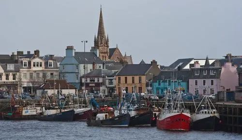 Stornoway harbor, Western Isles, Comhairle nan Eilean Siar, Scotland