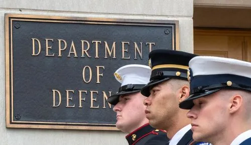 DOD sign at the Pentagon