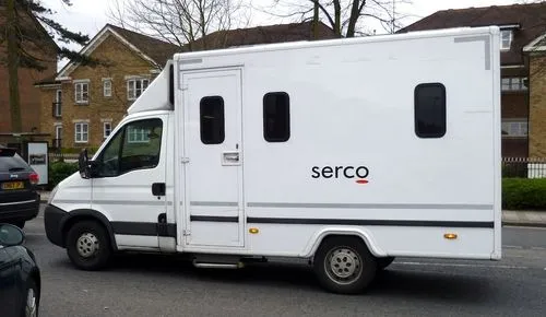 Serco prison van in the U.K.