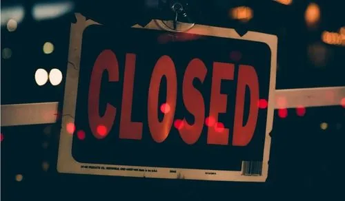 Closed sign ransomware