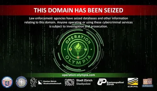 Cryptomixer seizure splash page