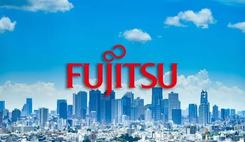 Fujitsu logo in Japan