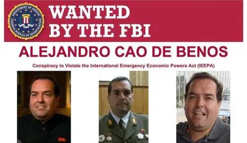 Alejandro Cao de Benós wanted poster