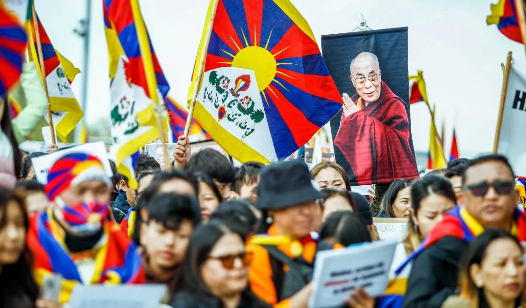 Tibetan protestors