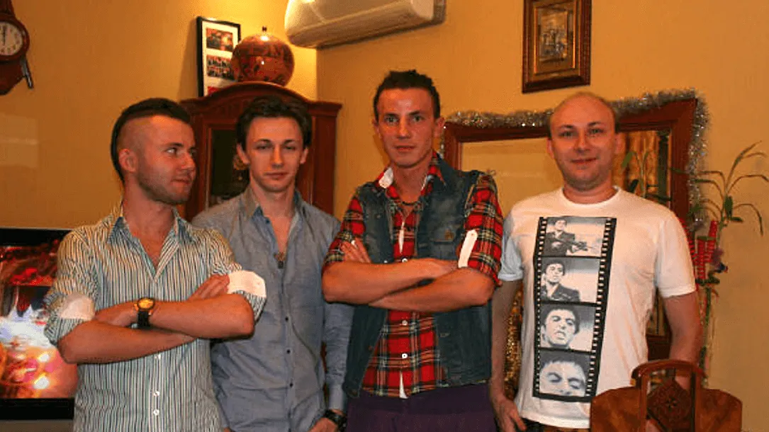 Left to right: Kirill Slobodskoy, Maksim Yakubets, Dimitriy Slobodskoy and Artem Yakubets. Image: NCA