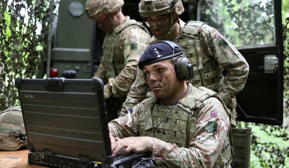 British soldiers cyber