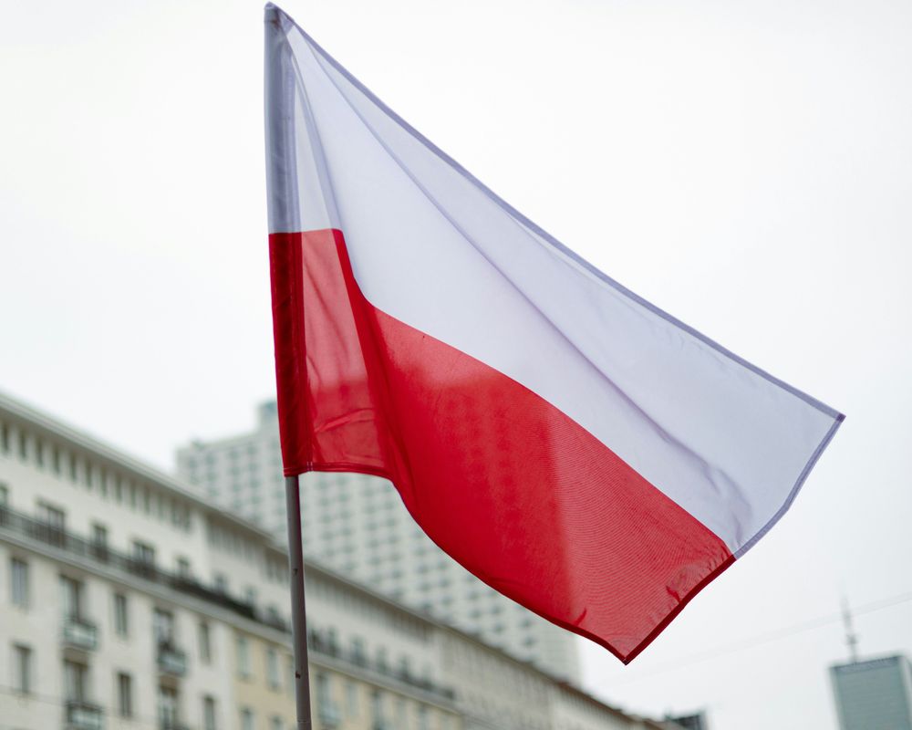 Stock image of Polish flag
